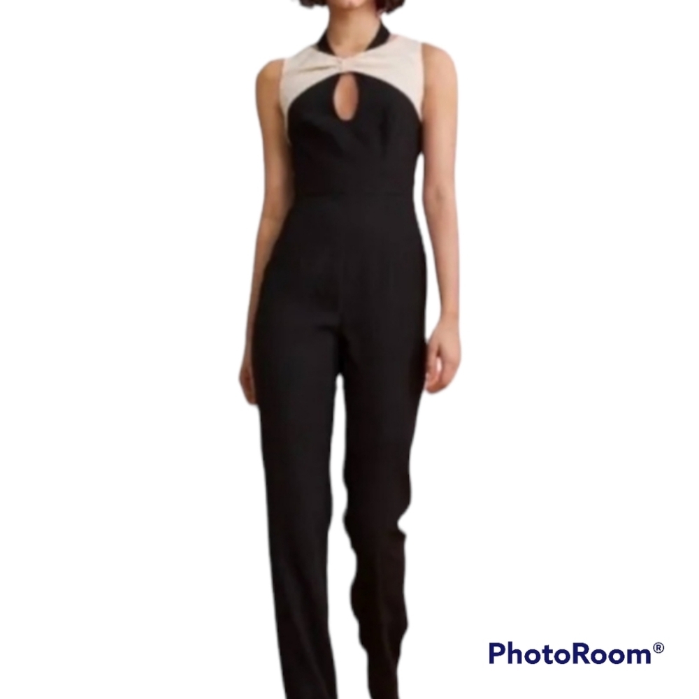 NEW Anthro Foxiedox Harlow Tuxedo Jumpsuit